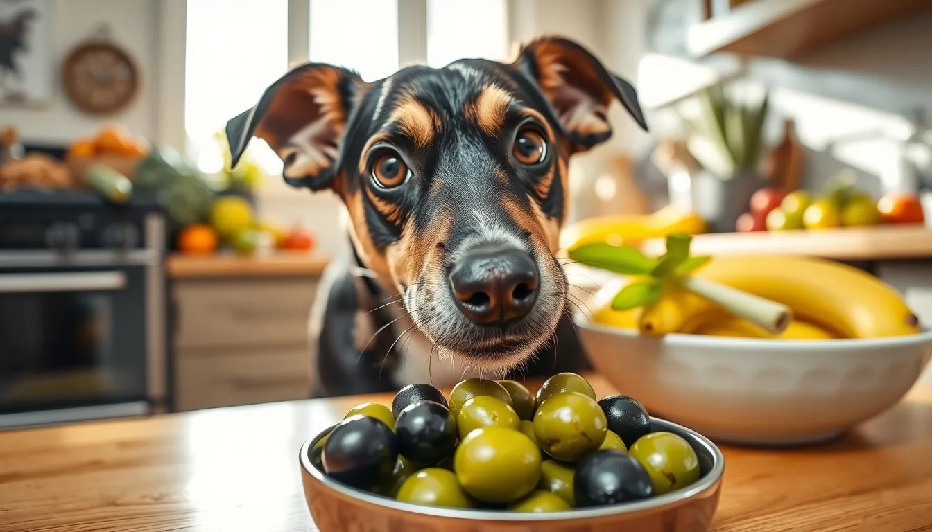 can dogs have olives