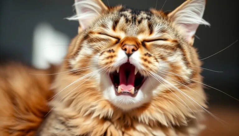cat sneezing