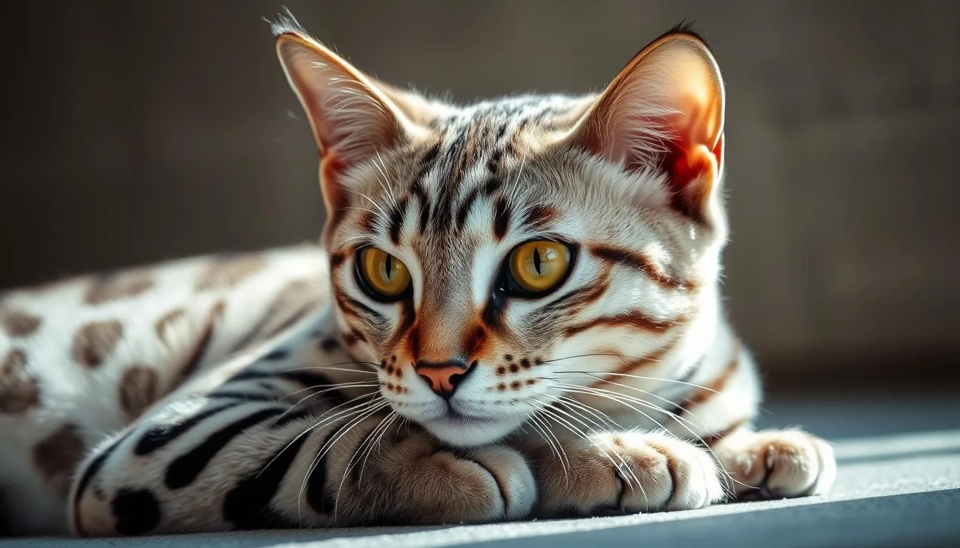 silver bengal cat